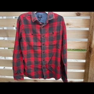 Plaid Button Down/ Lightweight Flannel Shirt